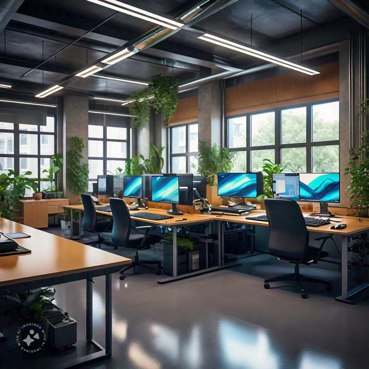 People working on laptops